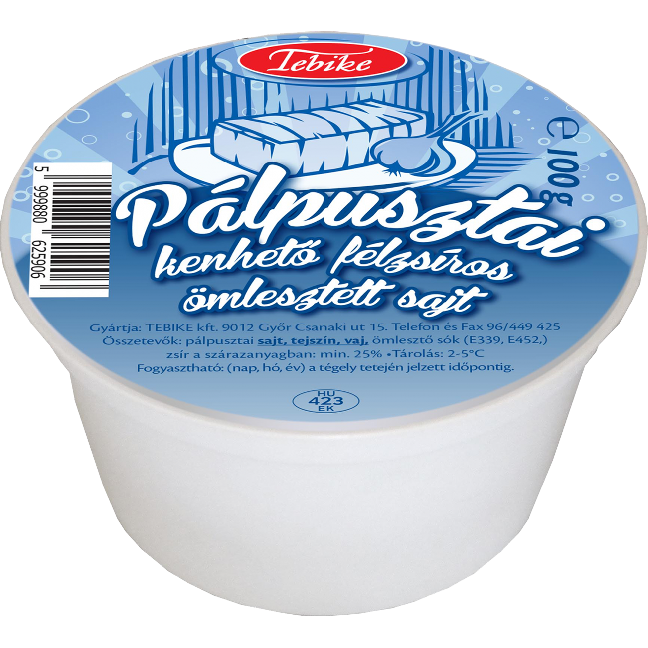 Pálpusztai Ömlesztett Sajt 100 g