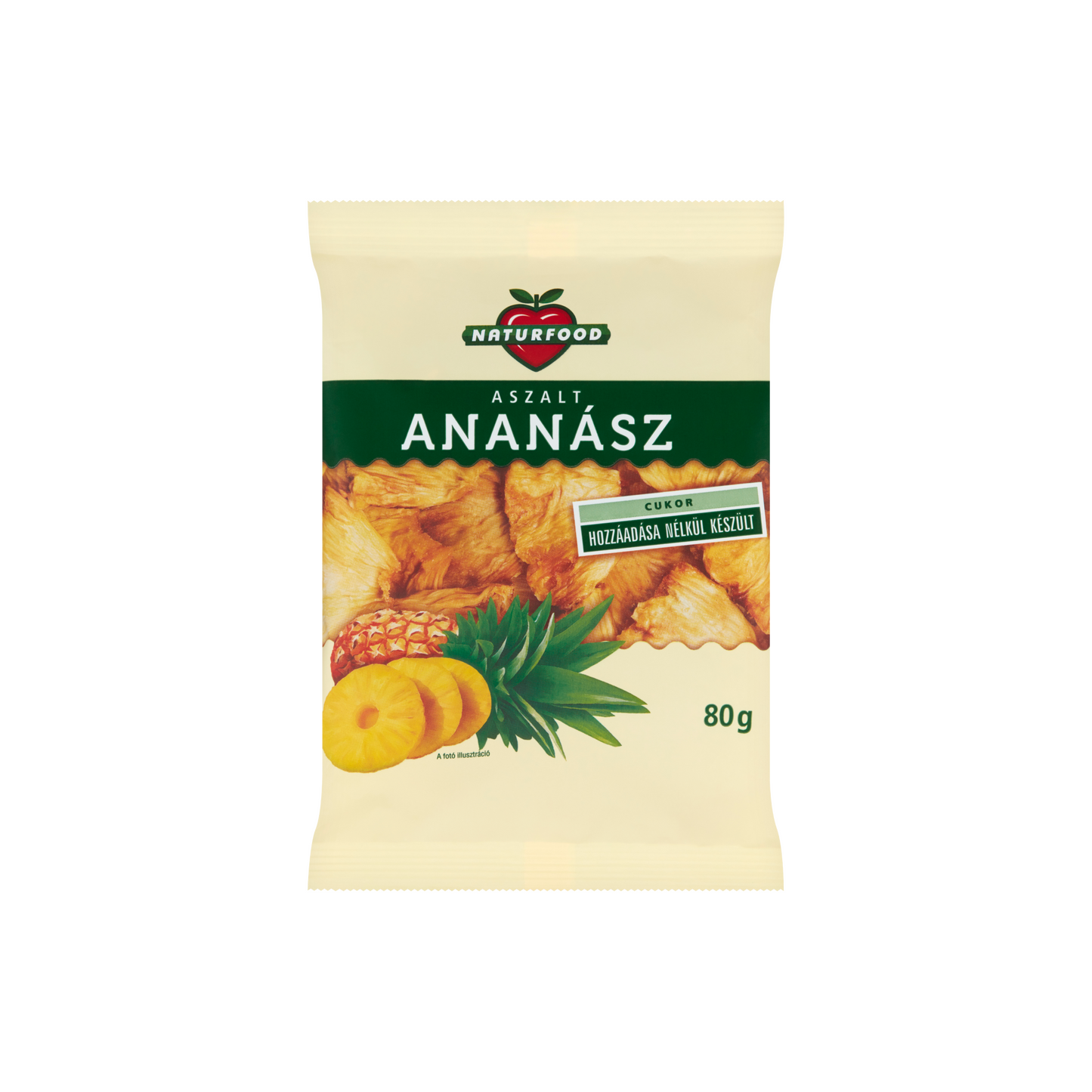 Naturfood aszalt ananász 80 g
