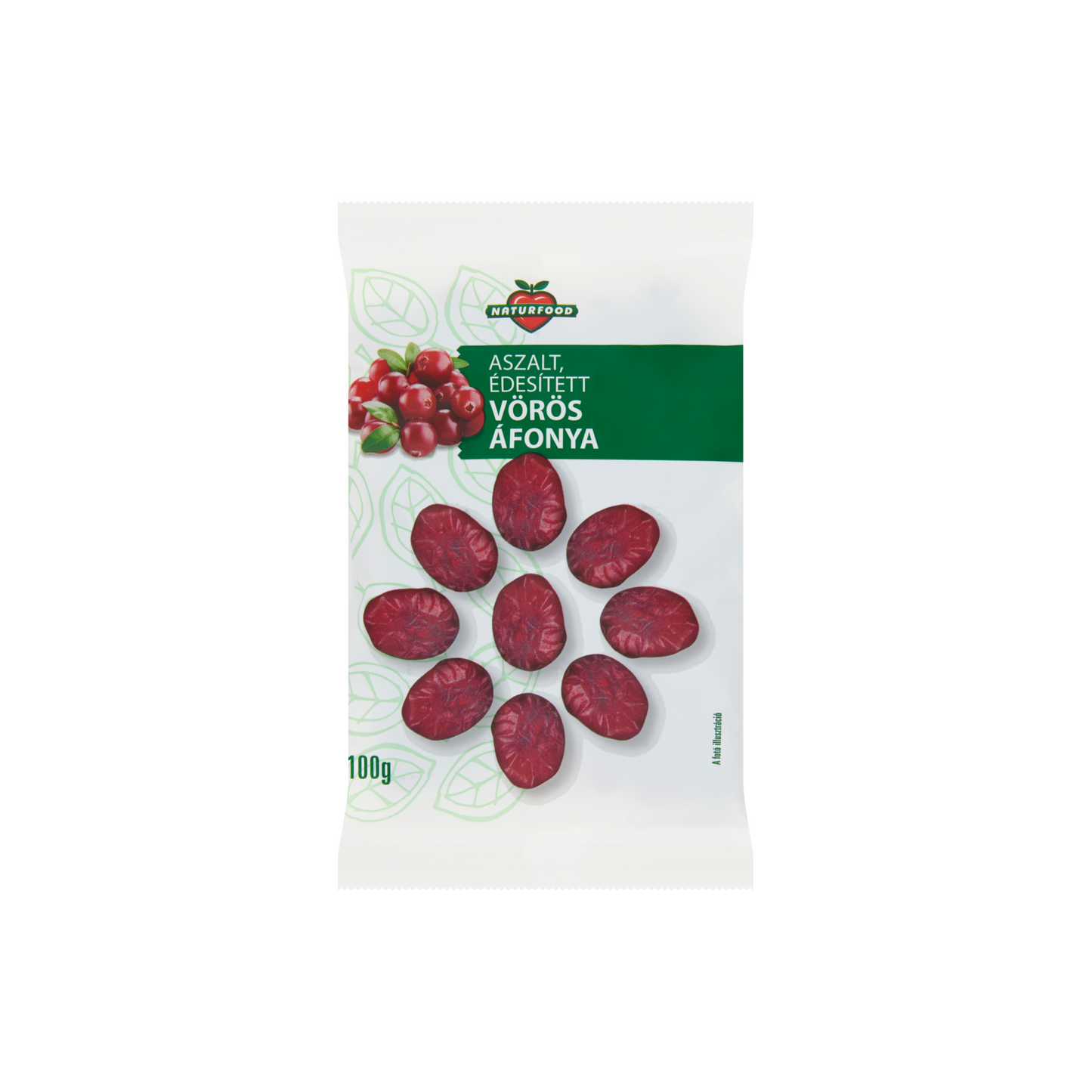 Naturfood aszalt, édesített vörös áfonya 100 g