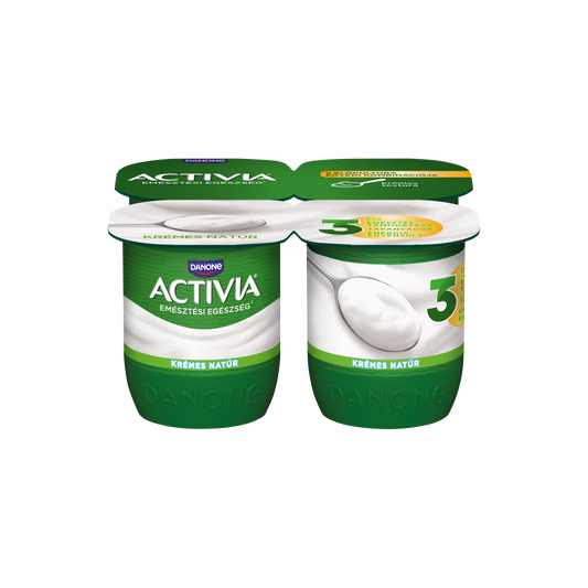 Danone Activia élőflórás, krémes natúr joghurt 4 x 125 g