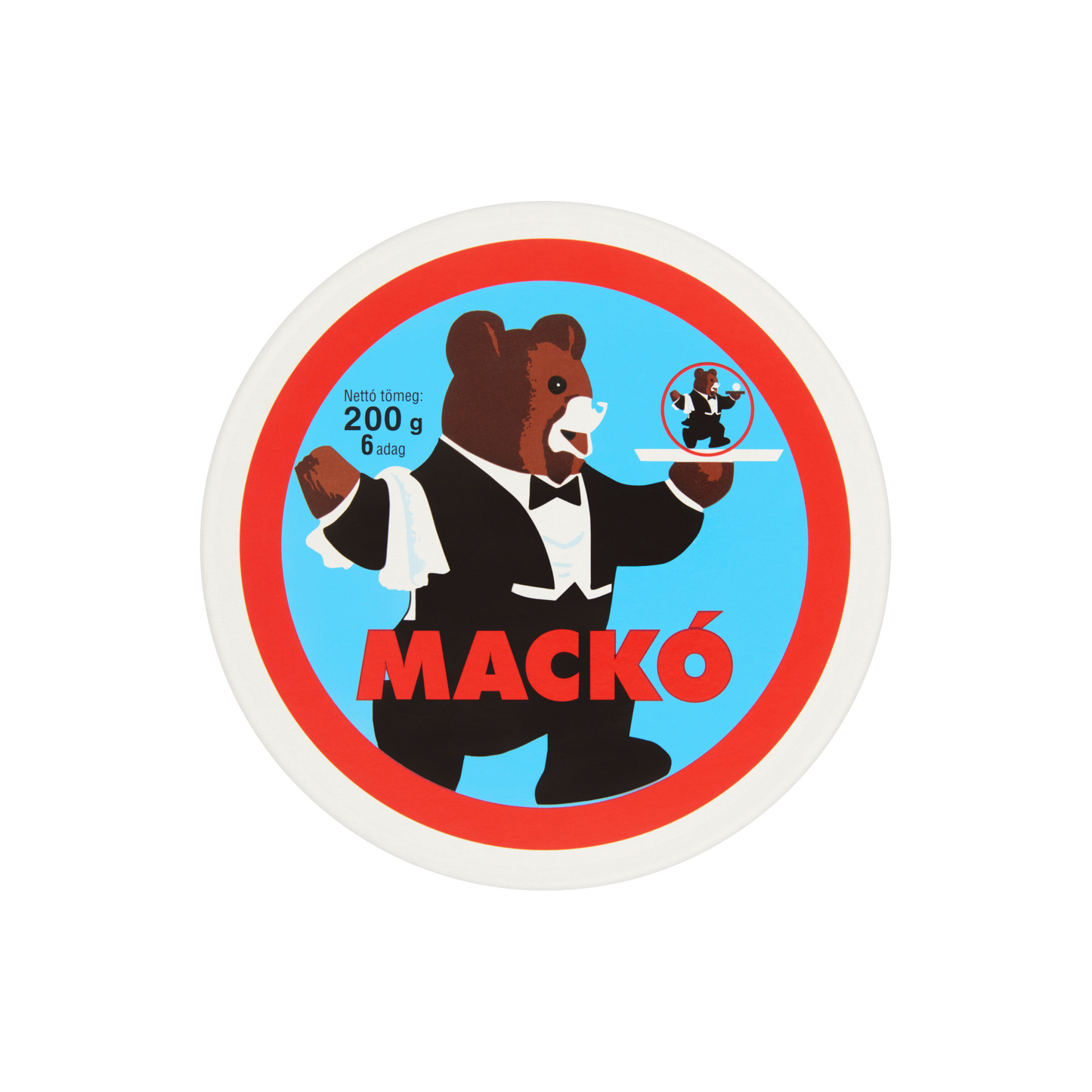 Mackó kenhető, félzsíros ömlesztett sajt 6 db 200 g