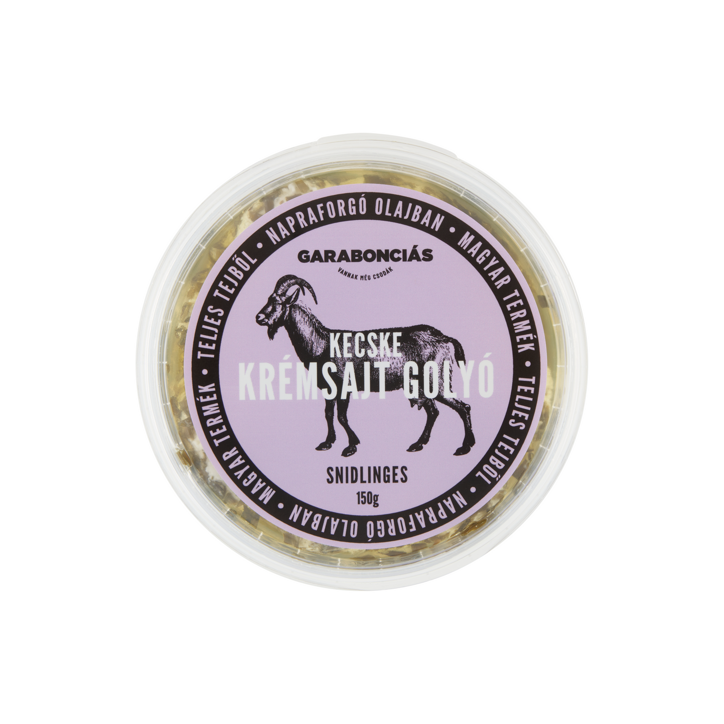 Garabonciás snidlinges kecske krémsajt golyó napraforgó olajban 250 g