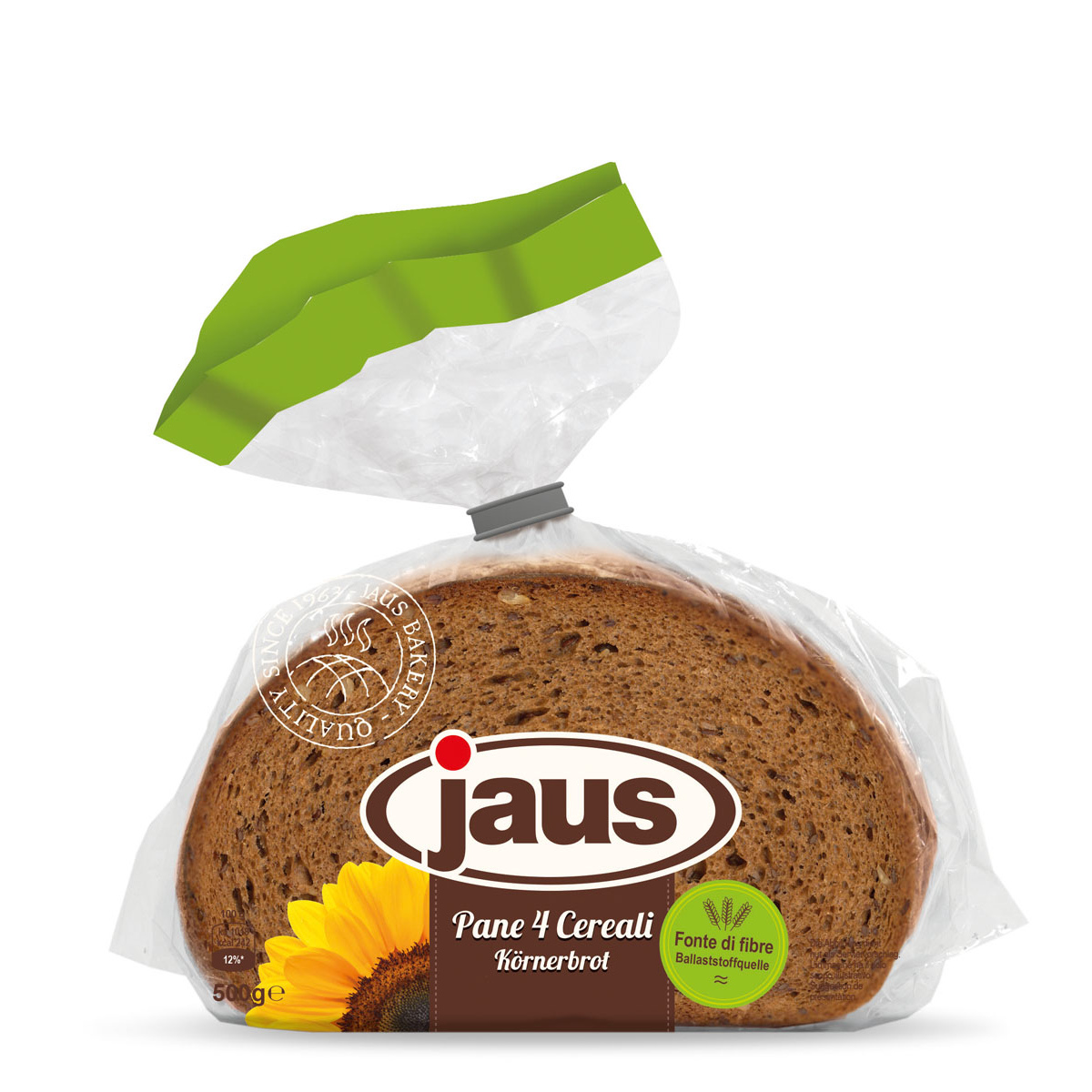 Jaus négy gabonás kenyér lenmaggal és napraforgómaggal 500 g