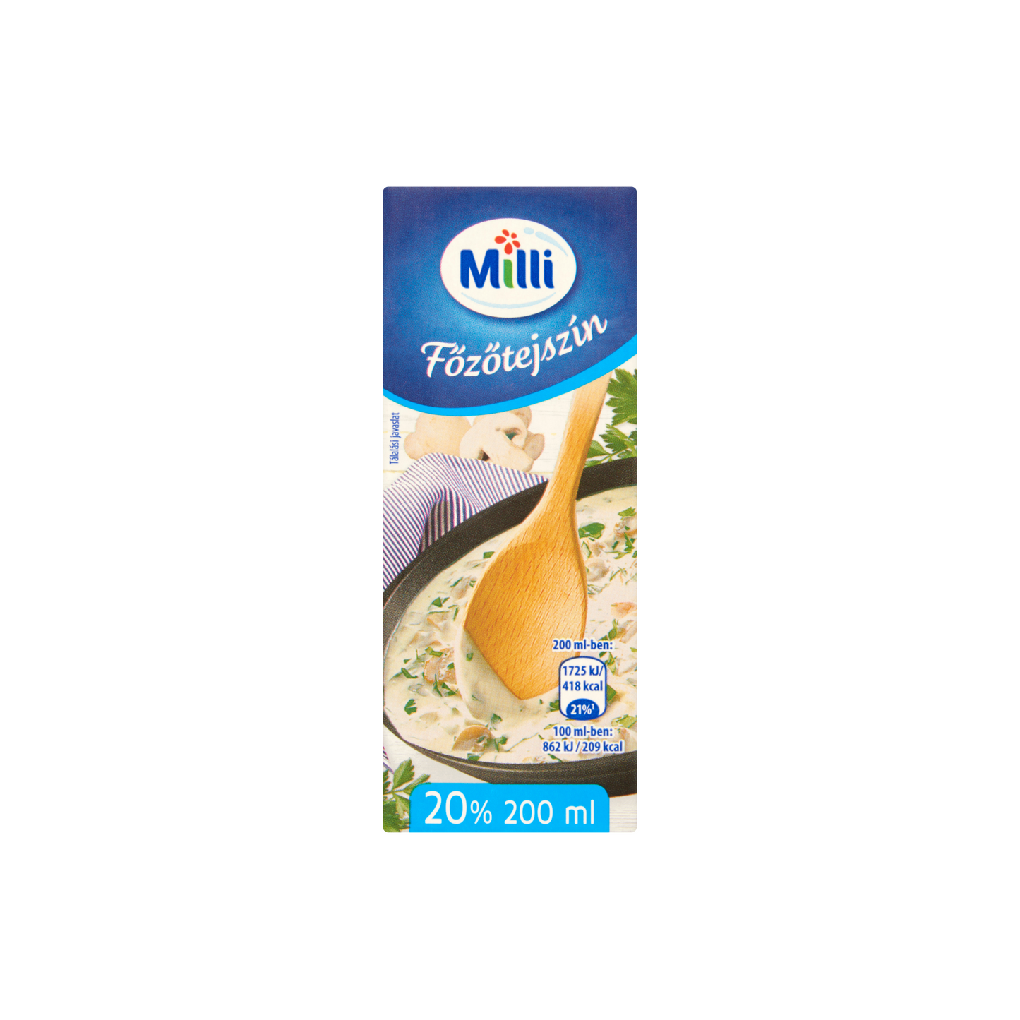 Milli UHT főzőtejszín 20% 200 ml