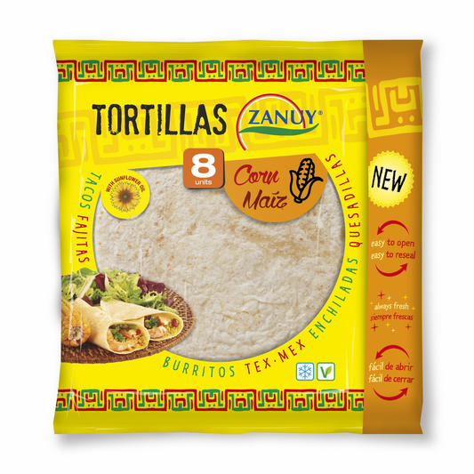 Zanuy kukorica tortilla 8 db 320 g