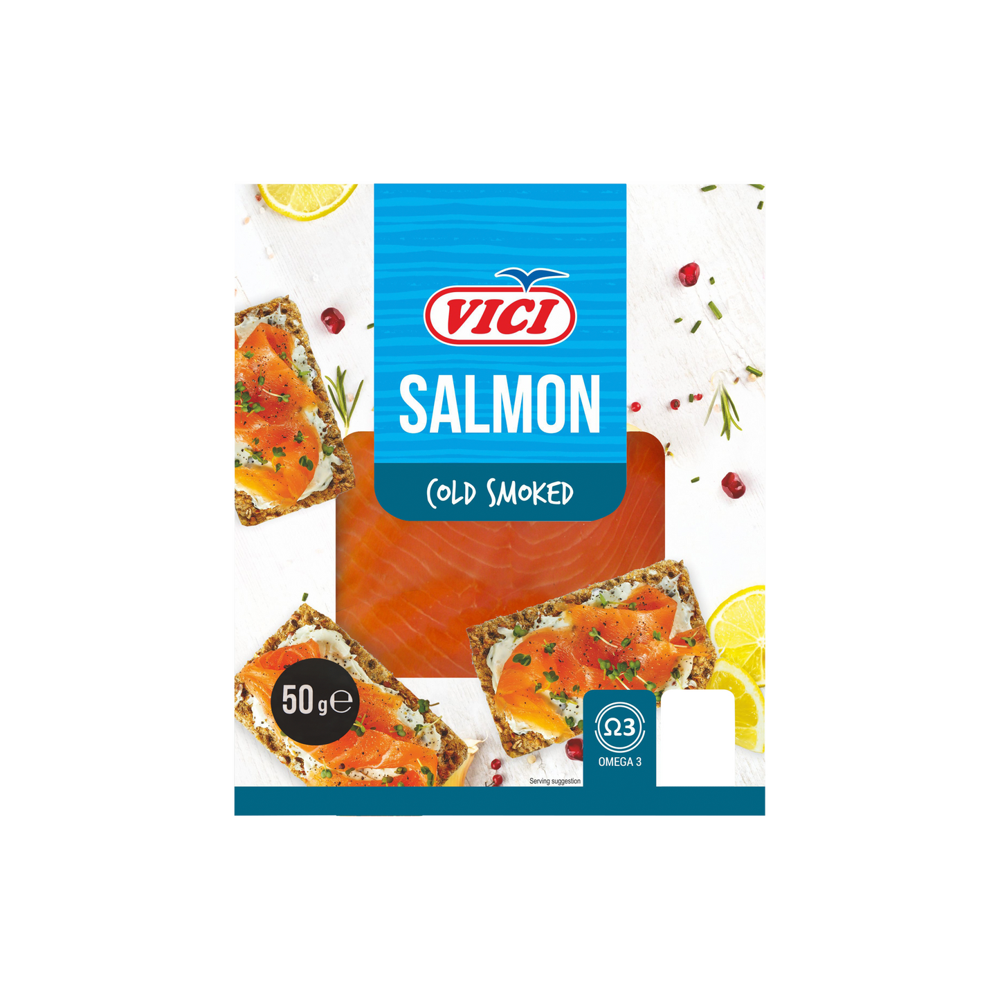 Vici füstölt szeletelt atlanti lazacfilé 50 g