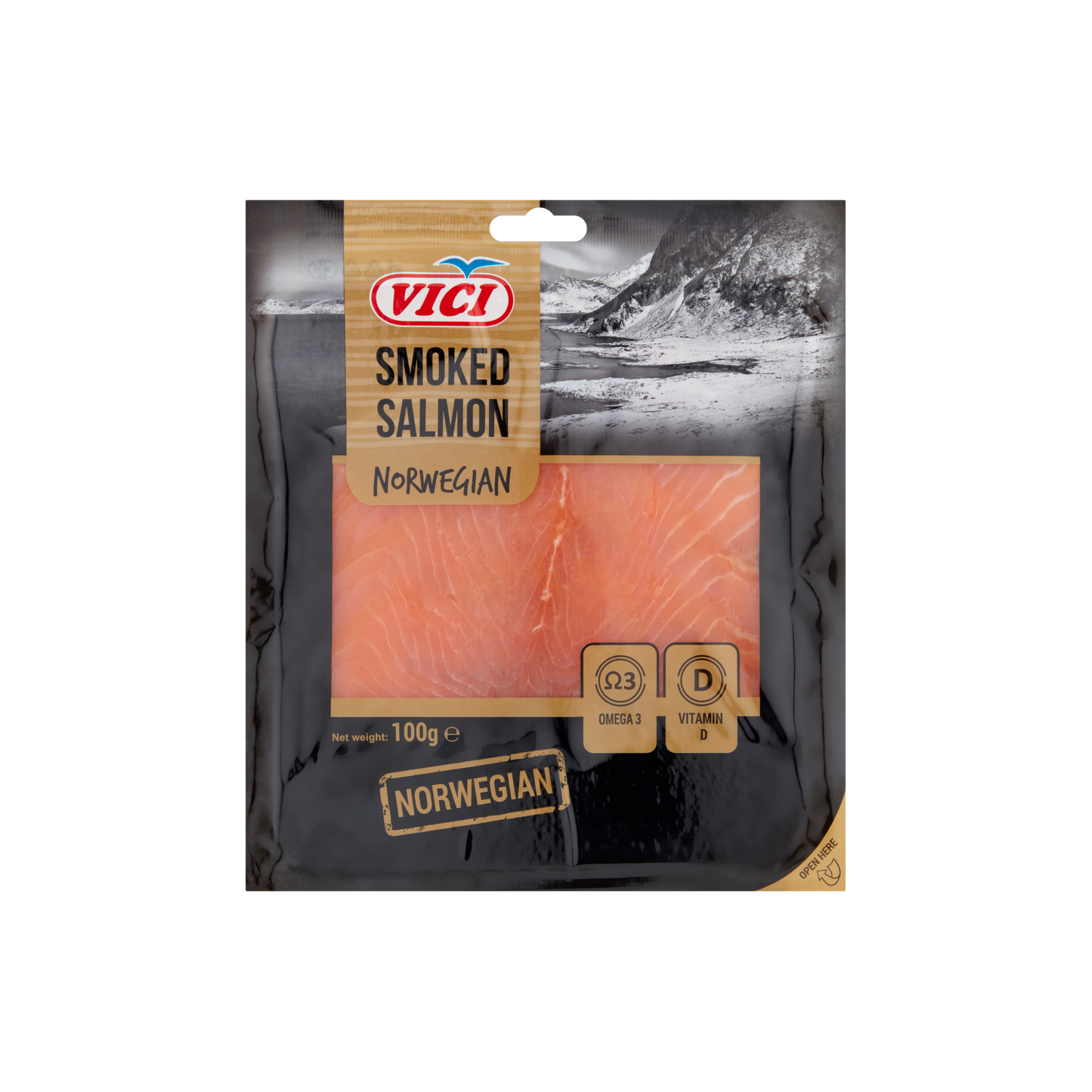 Vici füstölt szeletelt atlanti lazacfilé 100 g