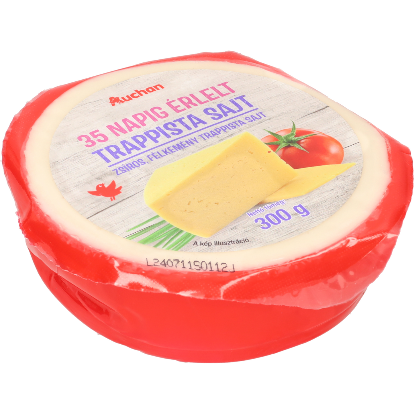 Auchan Kedvenc 35 napig érlelt trappista sajt 300 g