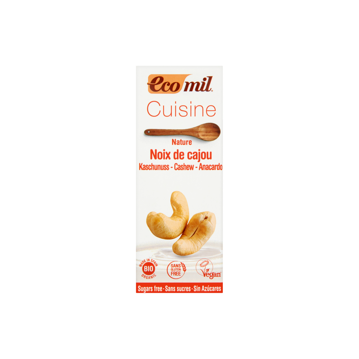 EcoMil Cuisine UHT konyhai alapanyag kesudióval 200 ml