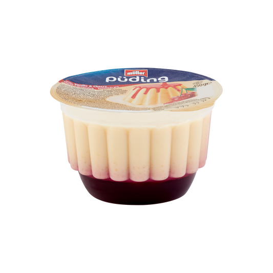 Müller grízpuding meggy ízű öntettel 450 g