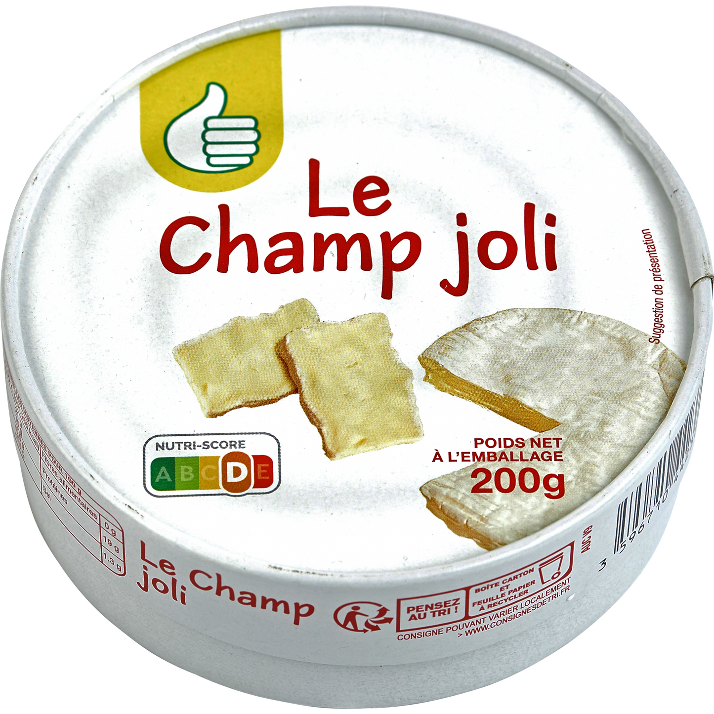 Auchan Tipp Le Champ Joli nemespenésszel érlelt, zsíros, lágy sajt 200 g