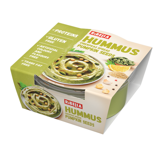 RiBella Hummus csicseriborsó krém tökmaggal 200 g