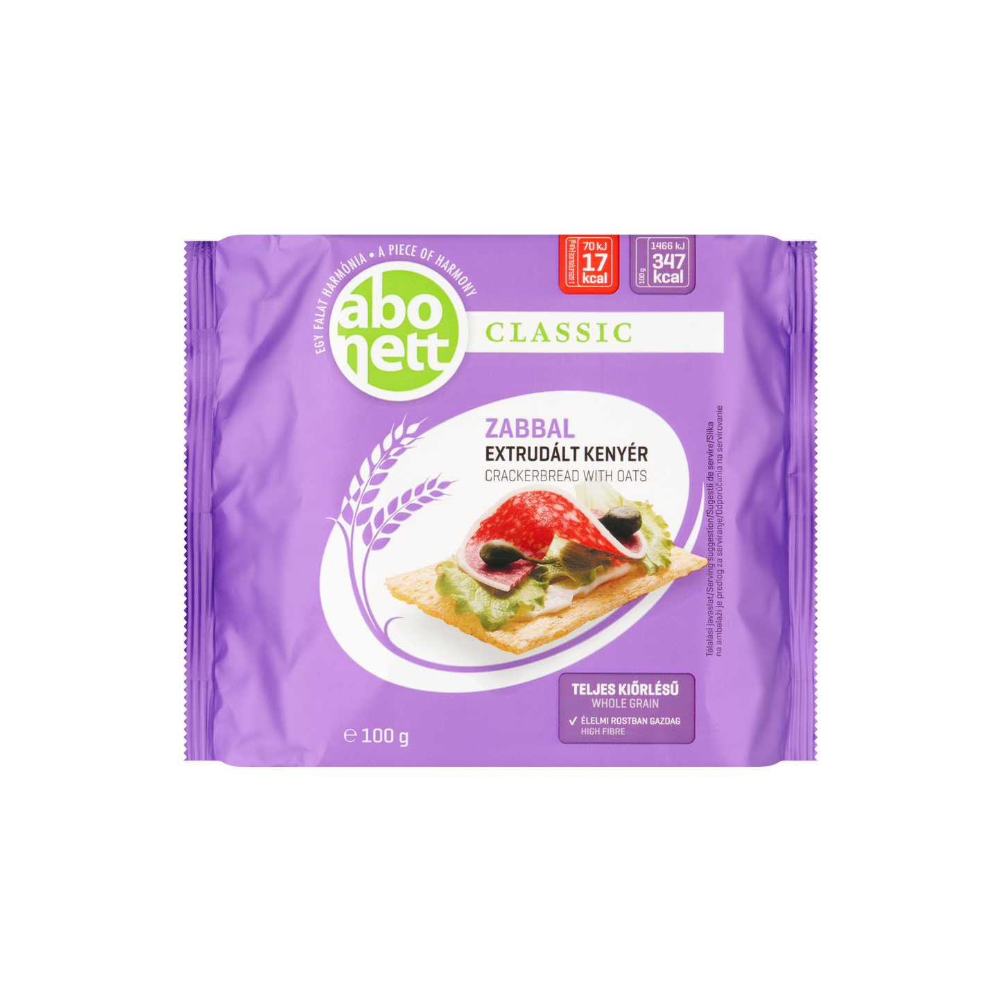 Abonett Classic extrudált kenyér zabbal 100 g