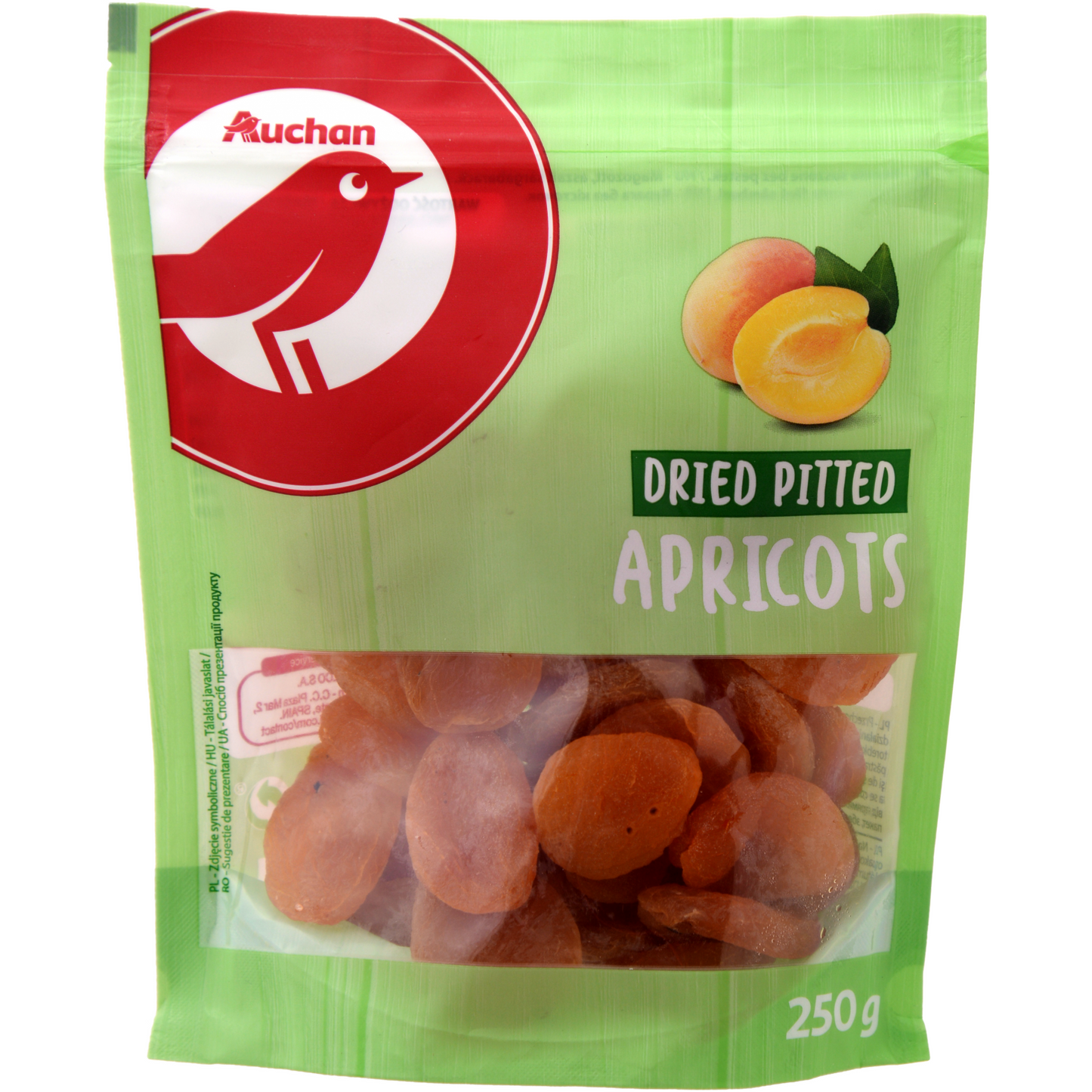 Auchan Nívó Aszalt, magozott barack 250 g