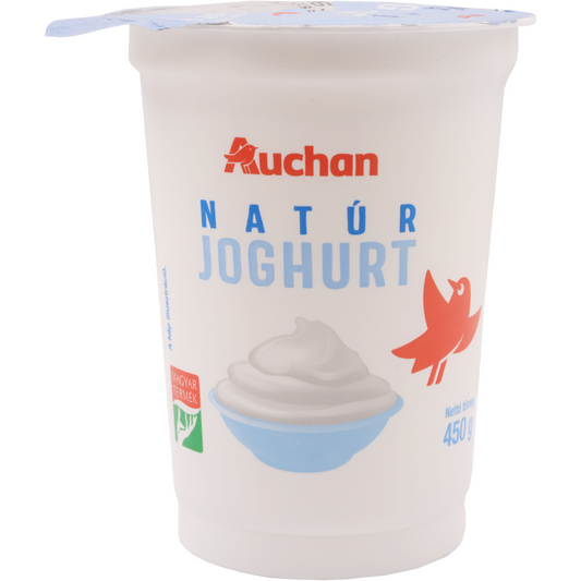 Auchan Kedvenc Natúr joghurt 3% 450 g