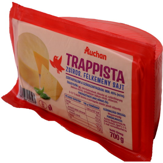 Auchan Kedvenc felezett trappista sajt 700 g