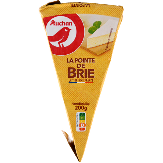 Auchan Kedvenc Brie Pointe fehér nemespenésszel érlelt sajt 200 g