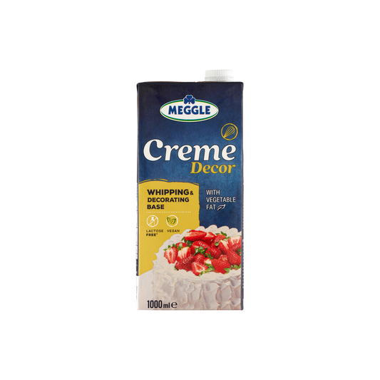 Meggle Creme Decor UHT cukrozott növényi zsír alapú készítmény hab készítéséhez 1000 ml