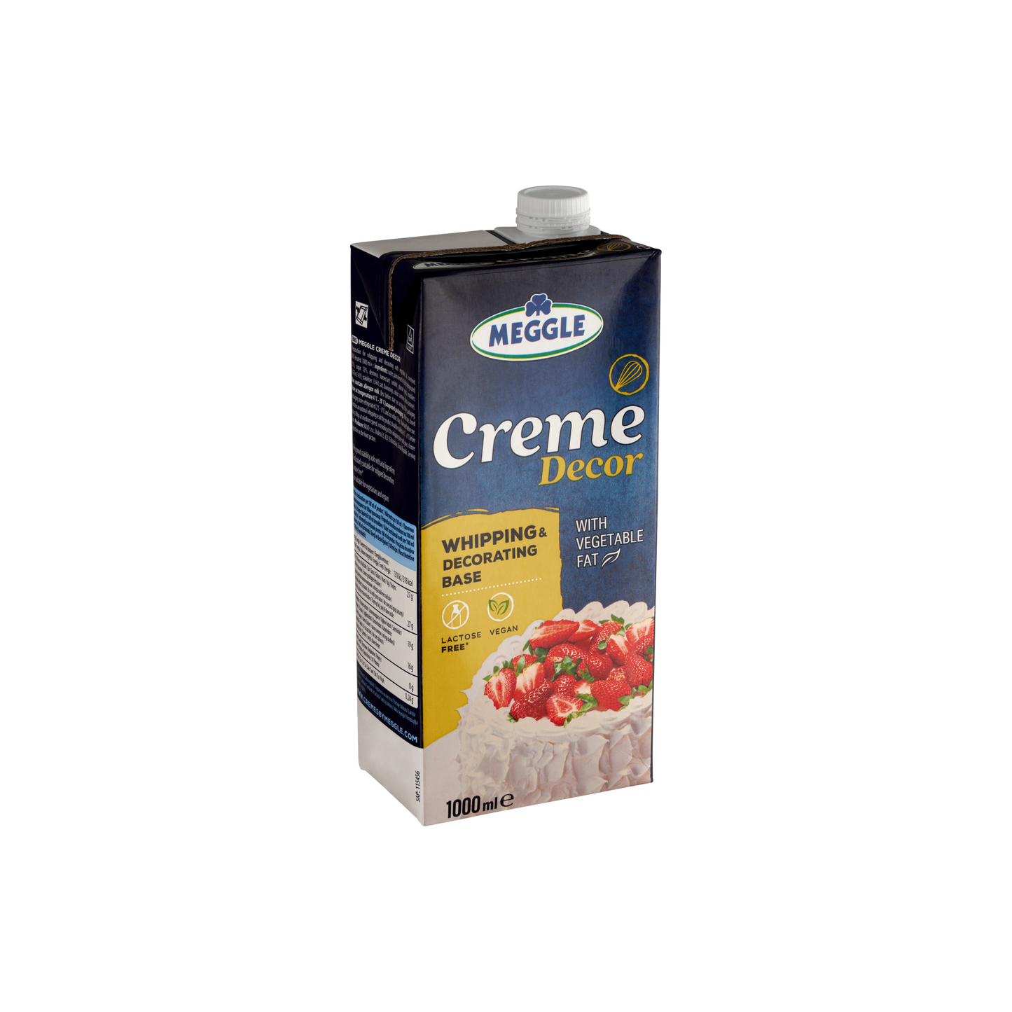 Meggle Creme Decor UHT cukrozott növényi zsír alapú készítmény hab készítéséhez 1000 ml