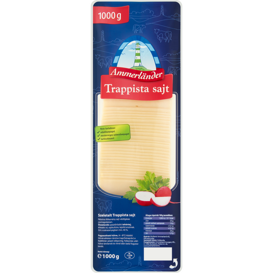 Ammerländer szeletelt trappista sajt 1000 g