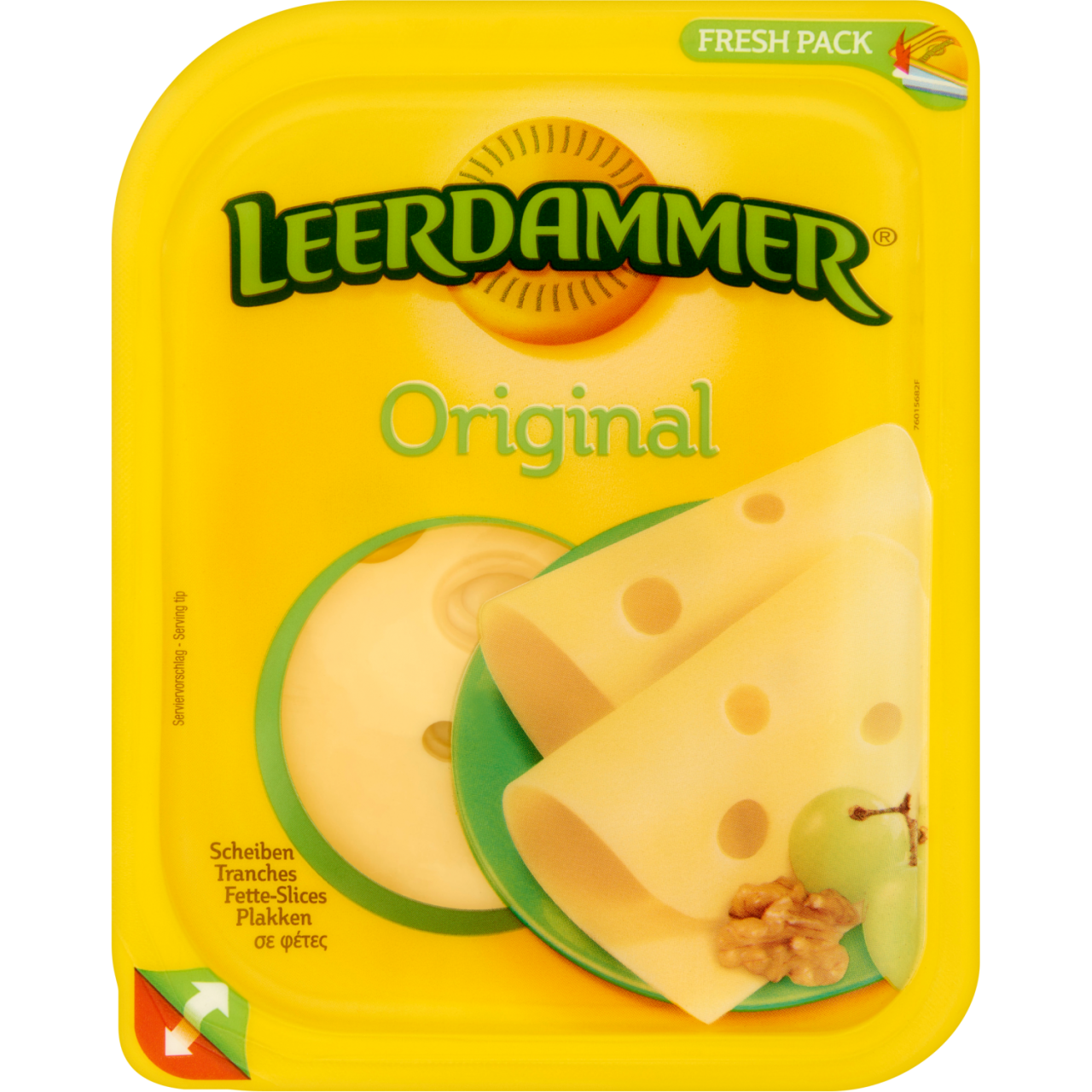 Leerdammer Original laktózmentes, félkemény, zsíros szeletelt sajt 100 g