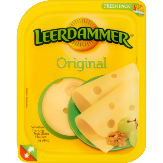 Leerdammer Original laktózmentes, félkemény, zsíros szeletelt sajt 100 g