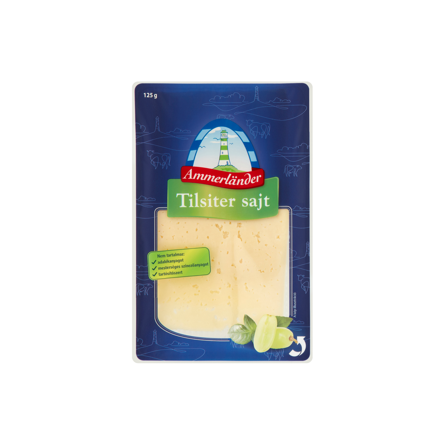 Ammerländer szeletelt tilsiter sajt 125 g