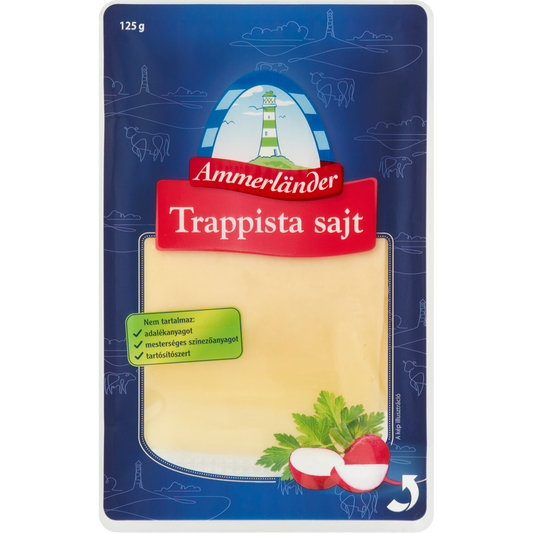 Ammerländer szeletelt trappista sajt 125 g