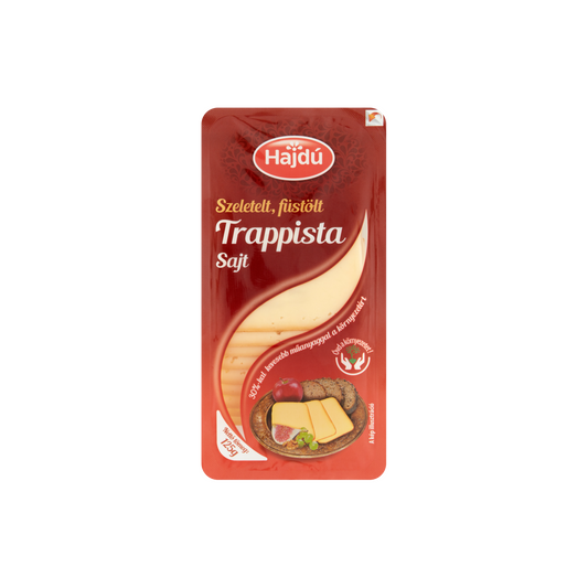 Hajdú szeletelt, füstölt trappista sajt 125 g