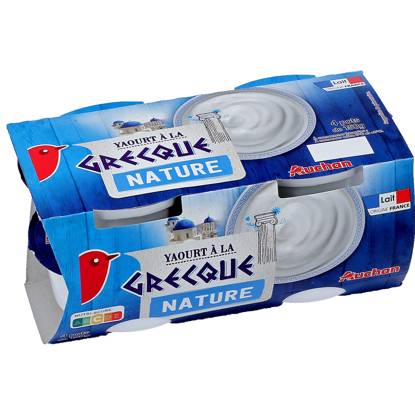 Auchan Kedvenc Natúr görög joghurt 4 x 150 g