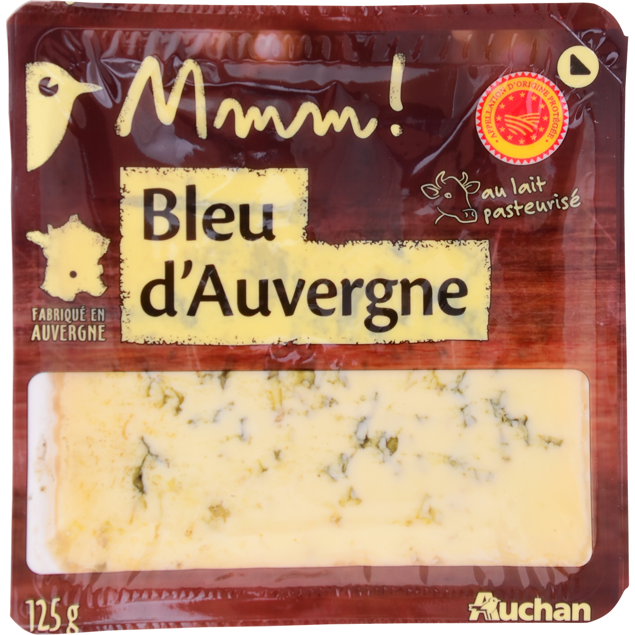 Auchan Collection MMM! Bleu d' Auvergne OEM sajt 125 g