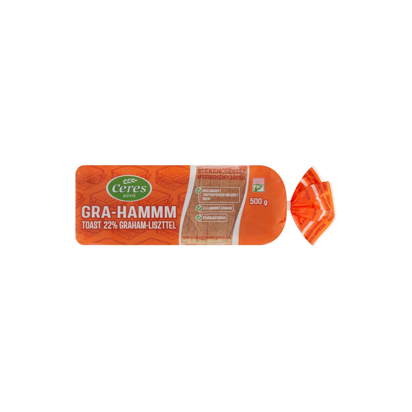 Ceres Gra-Hammm toast 22% Graham-liszttel 500 g