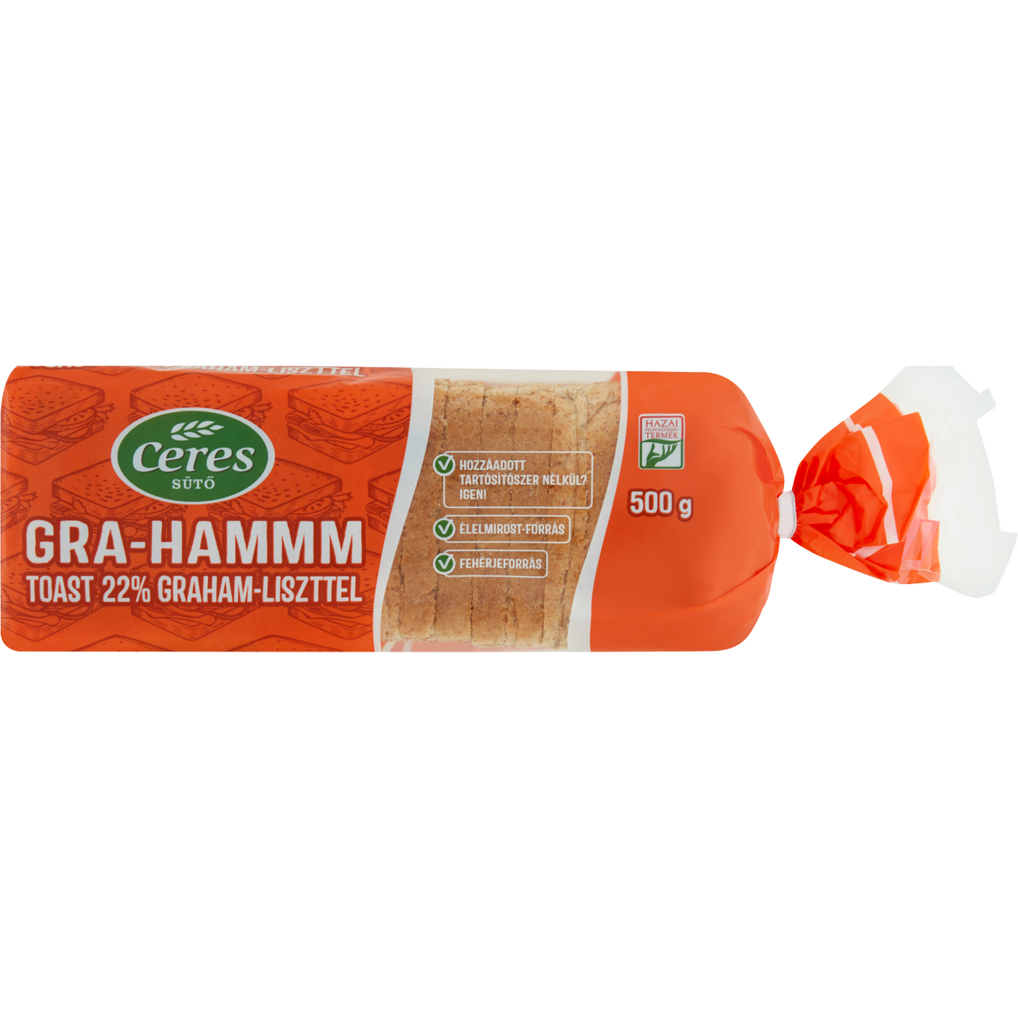 Ceres Gra-Hammm toast 22% Graham-liszttel 500 g