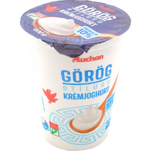 Auchan Kedvenc Natúr görög krémjoghurt 10% zsírtartalom 400 g