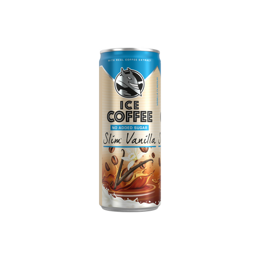 HELL Ice Coffee Slim Vanilla UHT Bourbon vanília ízű ital tejjel, kávékivonattal 250 ml