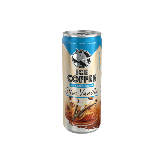HELL Ice Coffee Slim Vanilla UHT Bourbon vanília ízű ital tejjel, kávékivonattal 250 ml