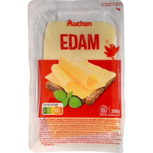 Auchan Kedvenc Edami szeletelt sajt 200 g