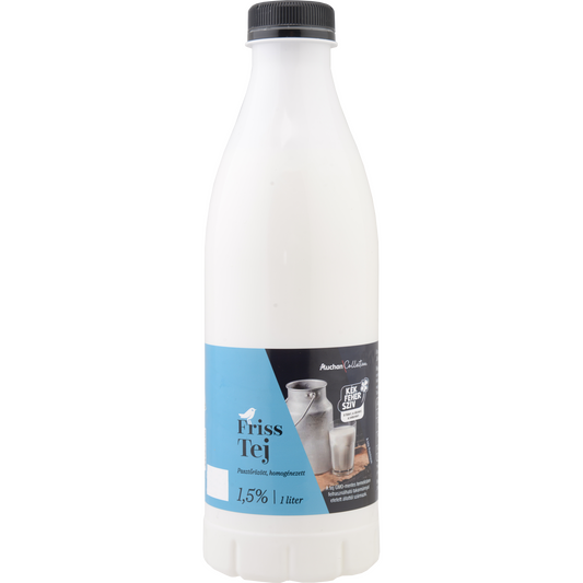 Auchan Collection Gazdától az asztalig friss tej 1,5% 1 l
