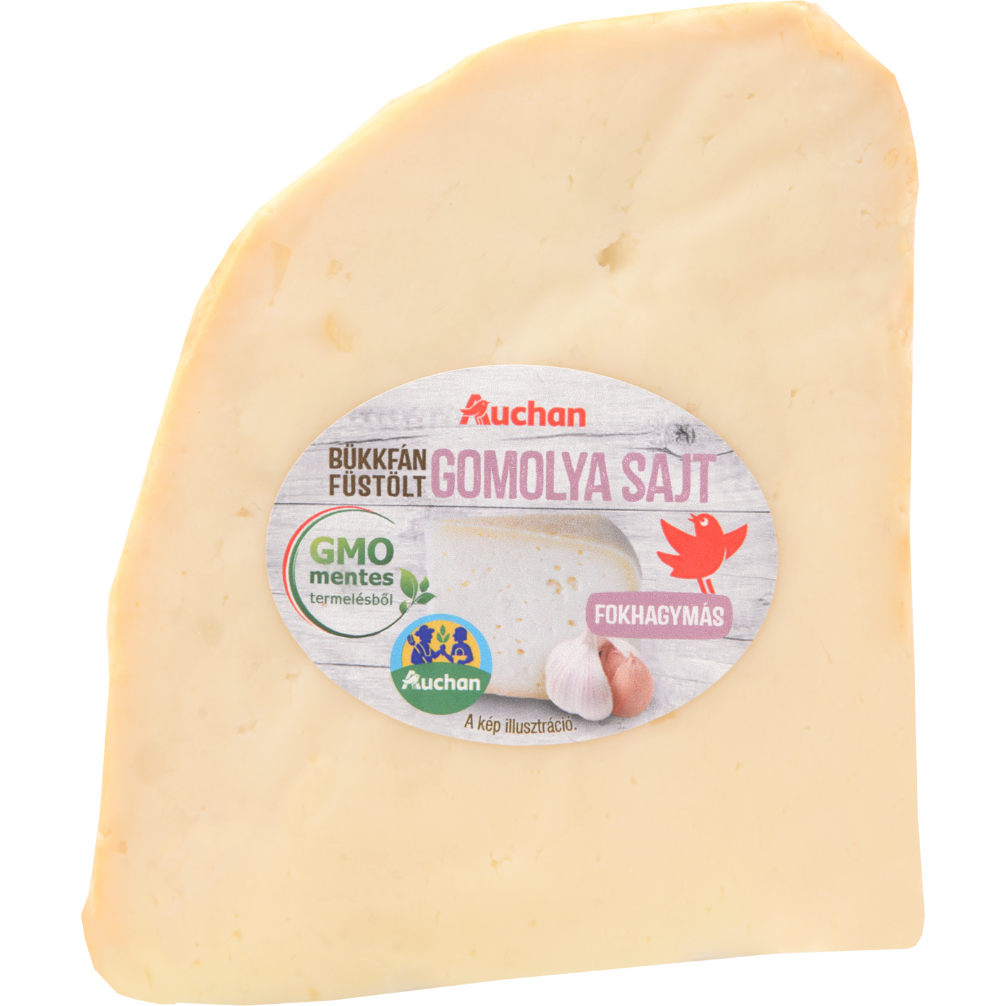 Auchan Kedvenc Gazdától az asztalig füstölt fokhagymás gomolya sajt Ft/kg