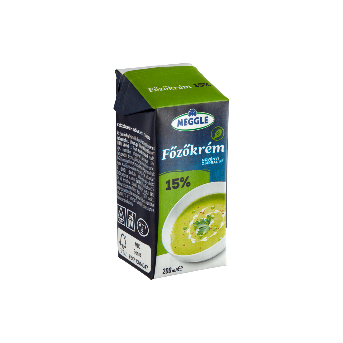 Meggle UHT főzőkrém növényi zsírral 15% 200 ml