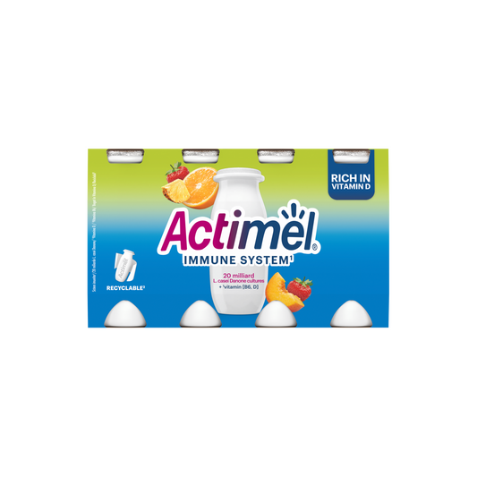 Danone Actimel vegyes gyümölcsízű zsírszegény joghurtalapú ital  8 x 100 g (800 g)