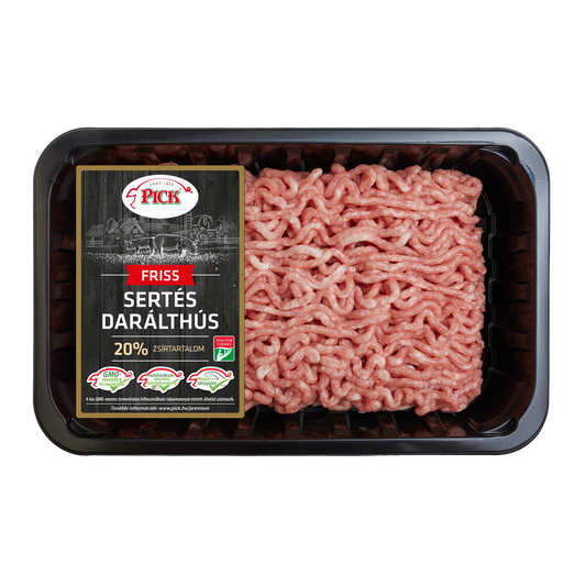 Pick sertés darált hús GMO mentes 20% zsírtartalommal 600 g