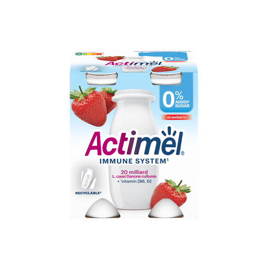 Danone Actimel eperízű sovány joghurtalapú ital édesítőszerekkel 4 x 100 g (400 g)