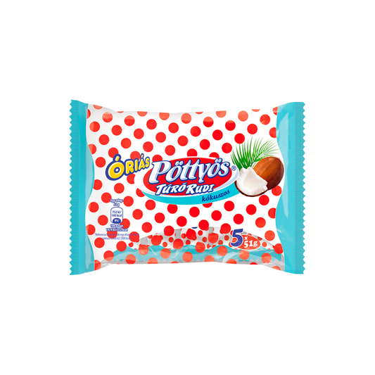 Pöttyös Óriás Túró Rudi desszertkészítmény kakaós tejbevonattal kókusszal 5 x 51 g (255 g)