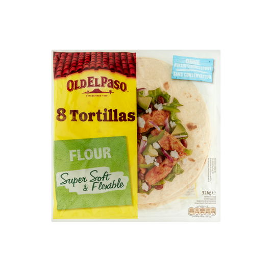 Old El Paso tortilla lepények búzalisztből 8 db 326 g