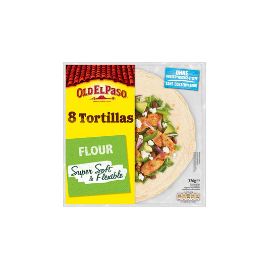Old El Paso tortilla lepények búzalisztből 8 db 326 g
