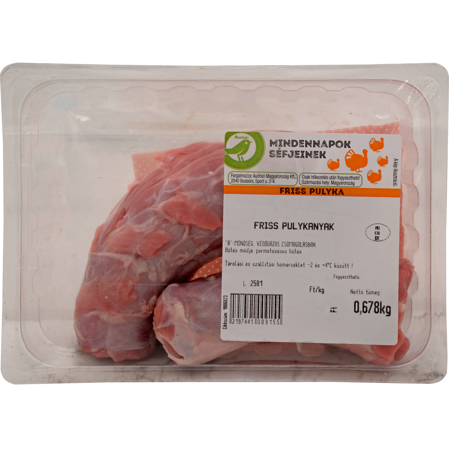 Auchan Tipp Friss pulykanyak