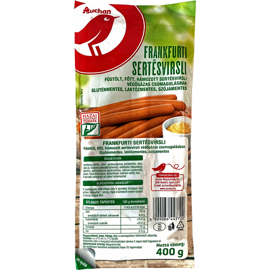 Auchan Kedvenc Frankfurti sertés virsli 400 g