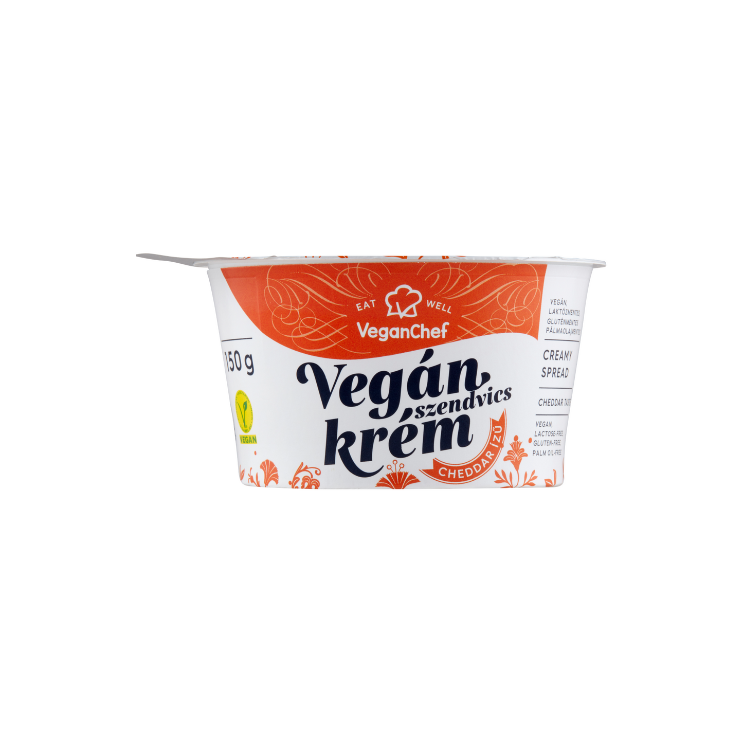 VeganChef vegán cheddar ízű szendvicskrém 150 g
