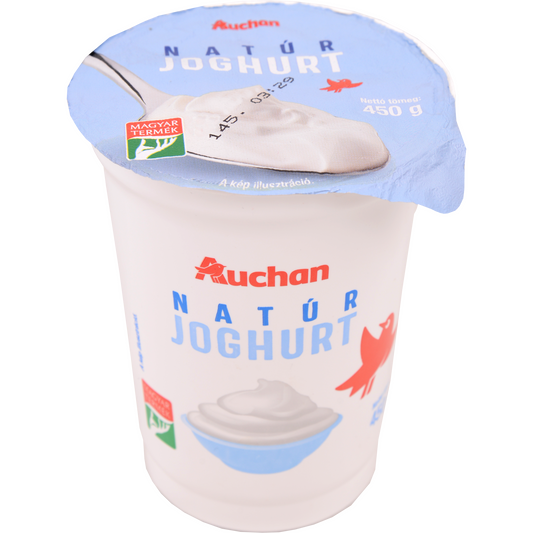 Auchan Kedvenc Natúr joghurt 3% 450 g